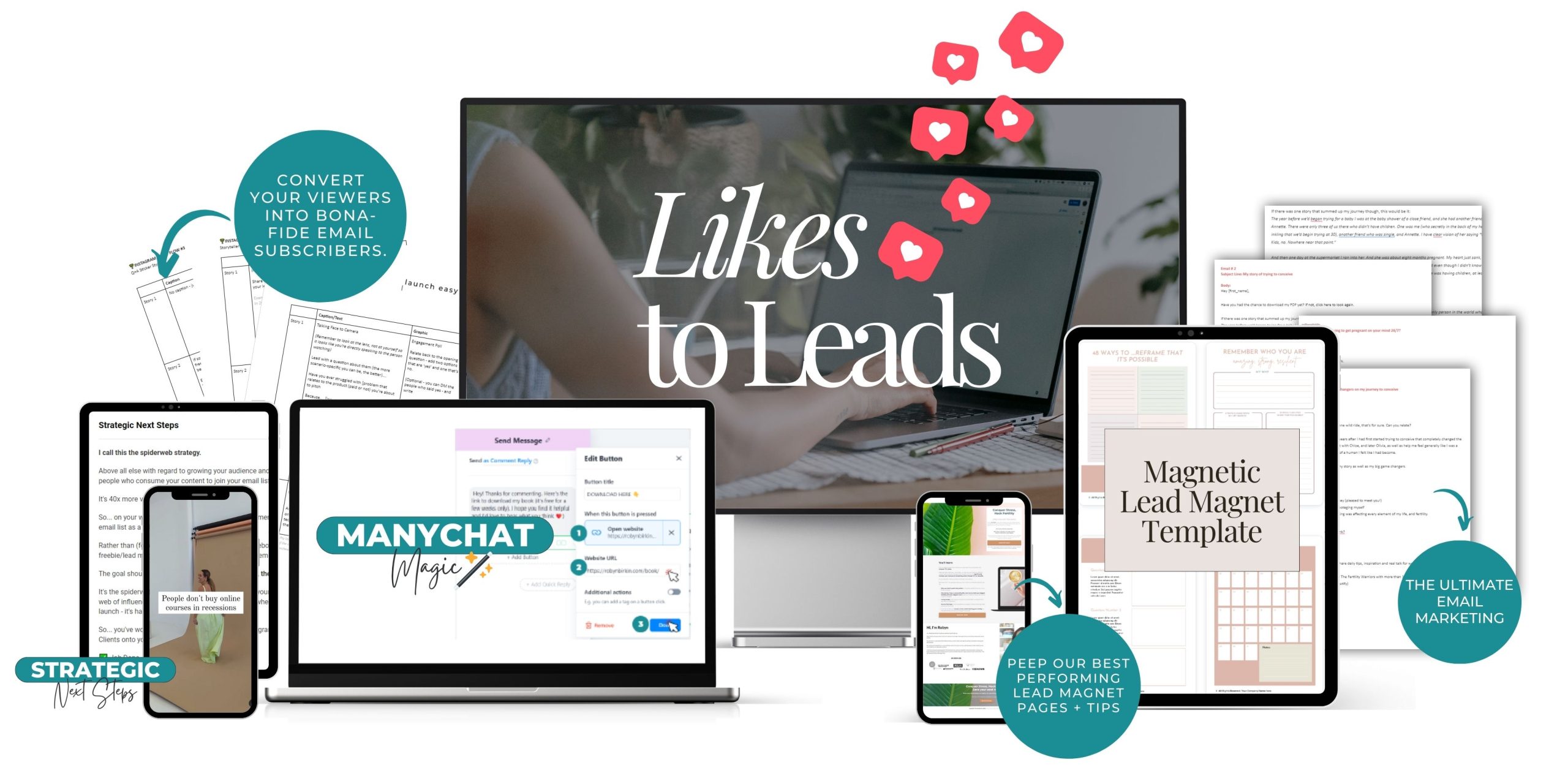 Likes to Lead - Build a 24:7 leads machine that not only boosts your engagement and grows your followers but converts your audience into launch-ready leads